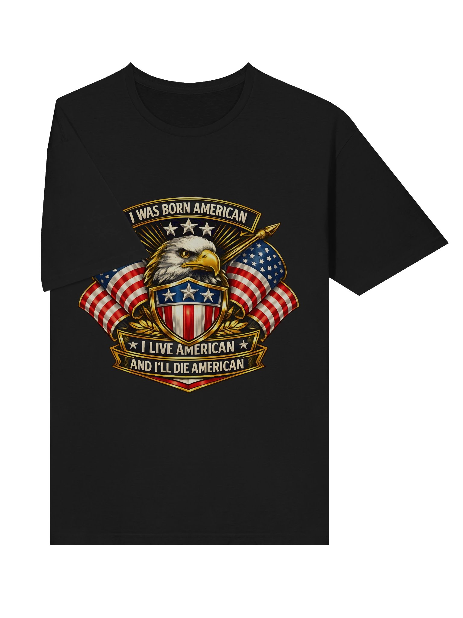 Born American Eagle Shield — Gildan Unisex Tee product image (18)