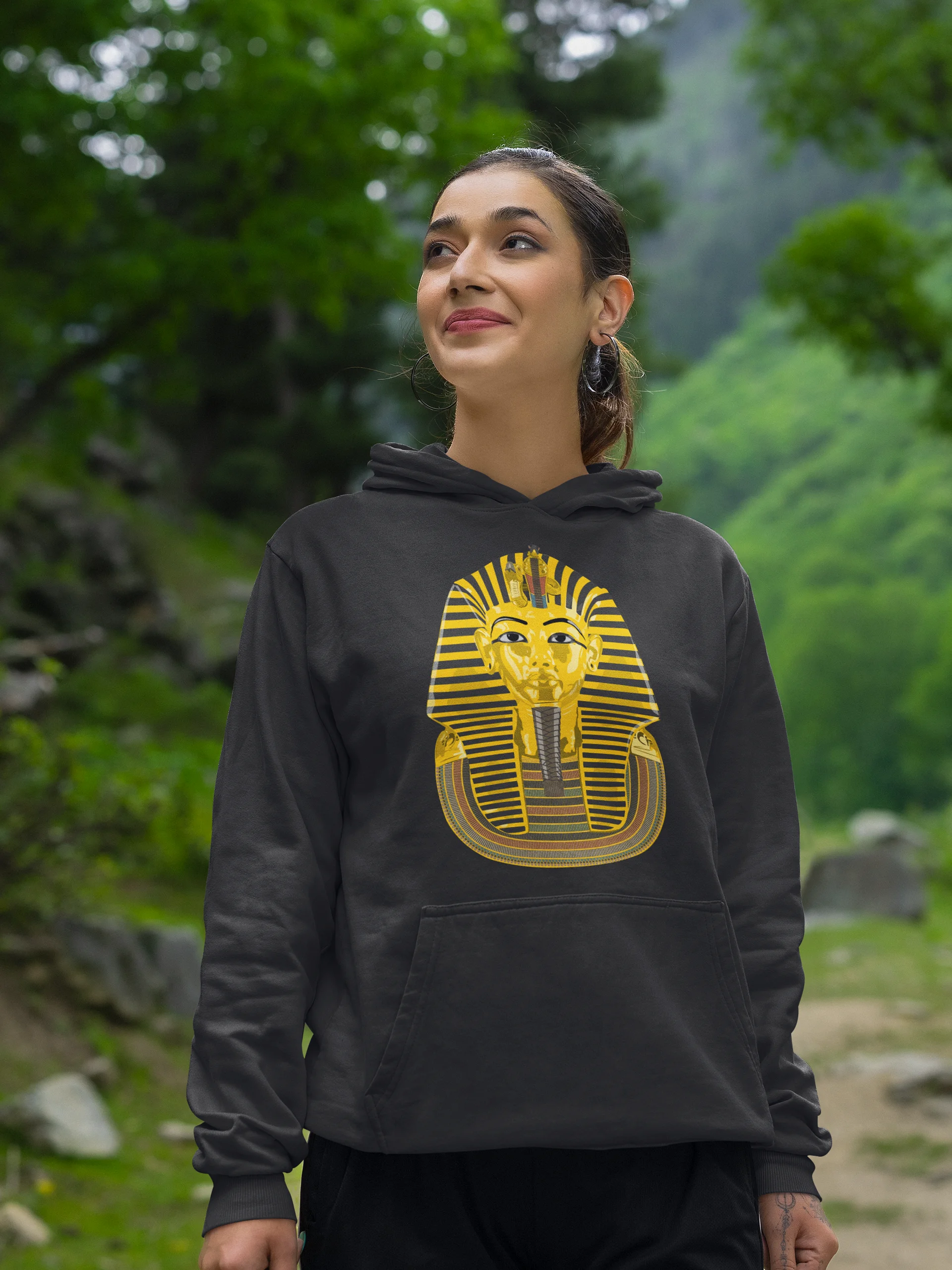 Tutankhamun Mask Printed Classic Pullover Hoodie product image (1)
