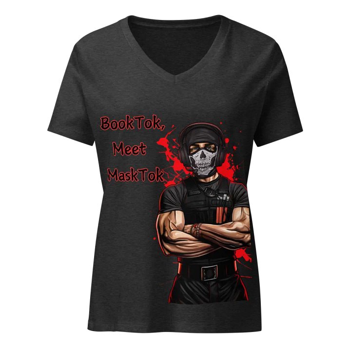 BookTok, Meet MaskTok V-Neck Tee product image (1)