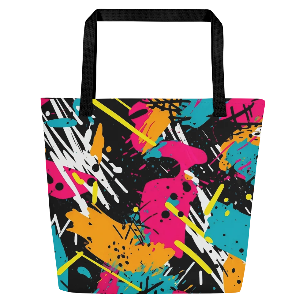 Neon Splatter 90's Inspired Tote Bag product image (3)
