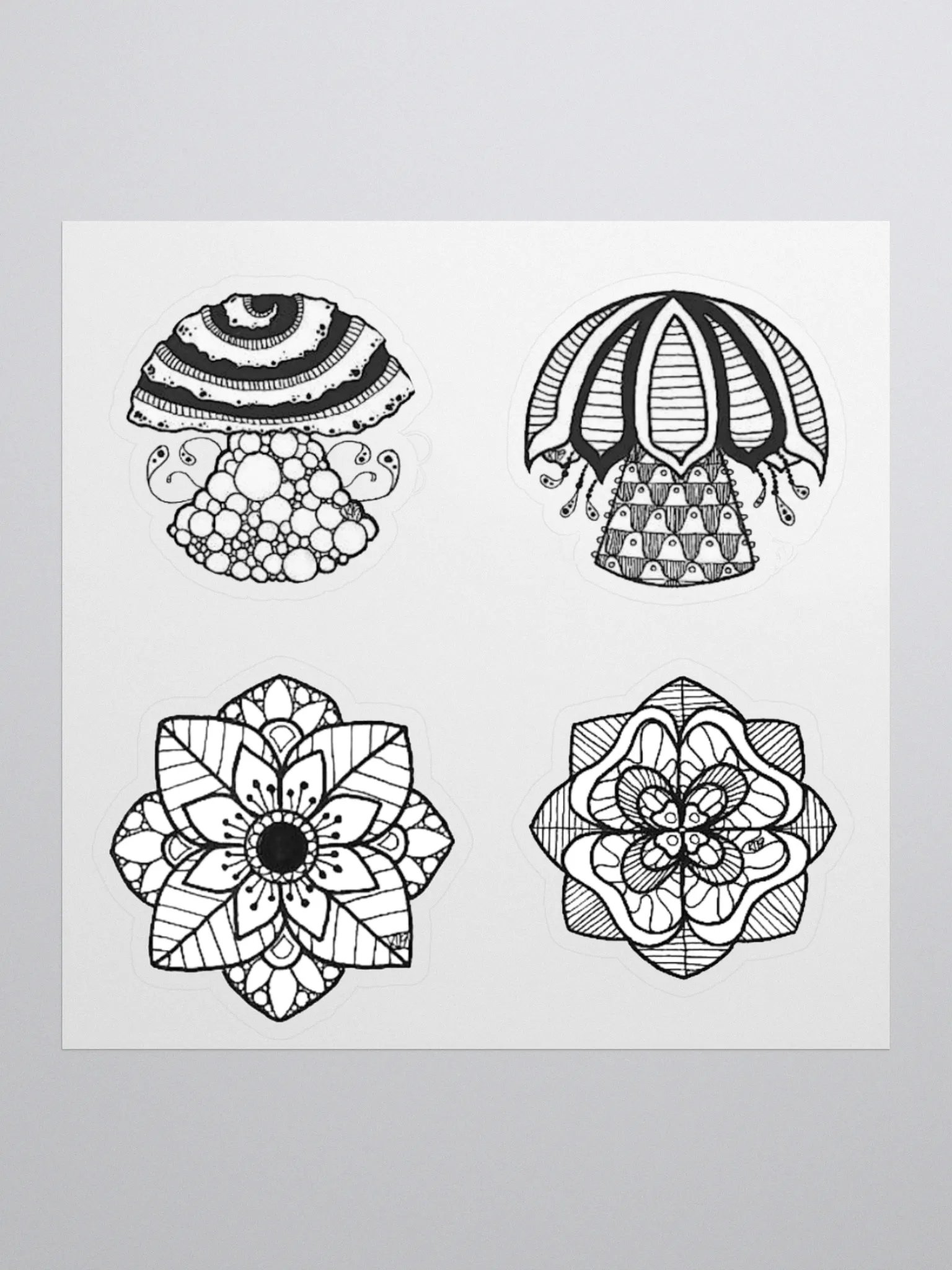 B/W Sticker Set product image (3)