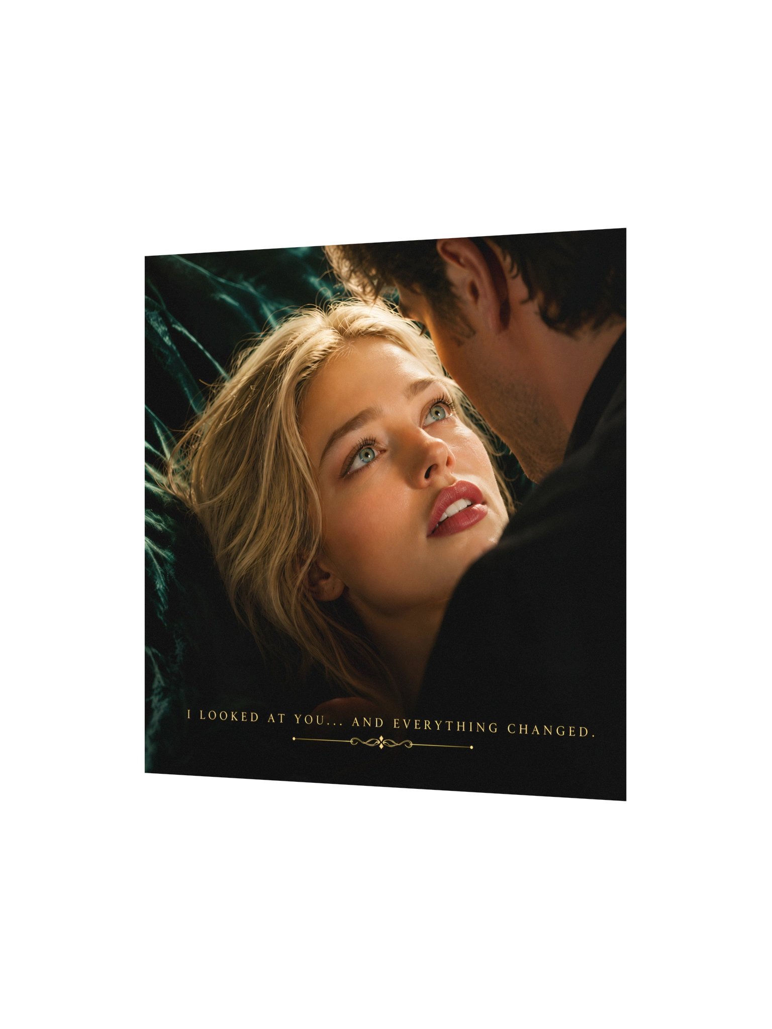 Romantic Love Story 10x10 Poster, Cinematic Couple Wall Art, Anniversary & Valentine Gift product image (4)