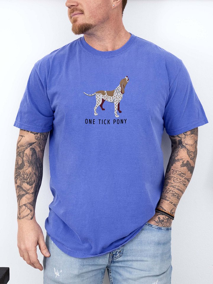 One Tick Pony T-Shirt(Embroidered) of a Redtick Coonhound product image (2)