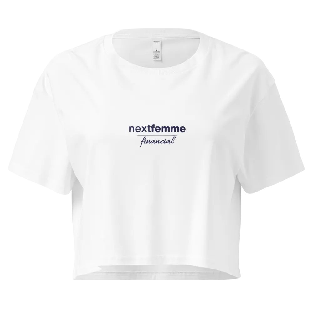 Premium Crop Top with Navy Logotype product image (1)