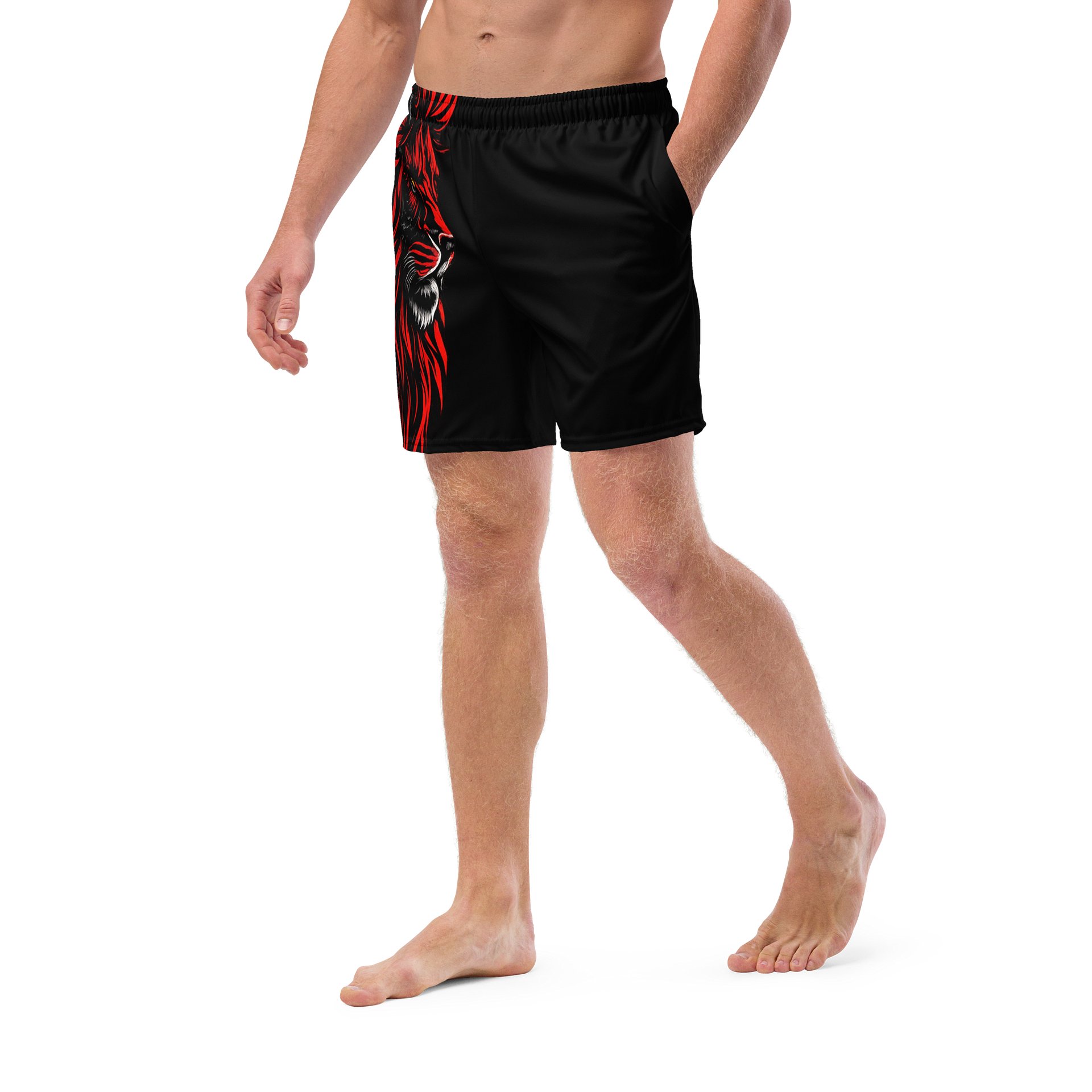Red Mane Lion Swim Trunks product image (5)