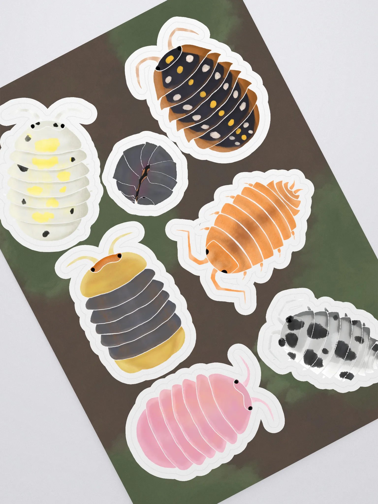 Isopod sticker collection product image (1)