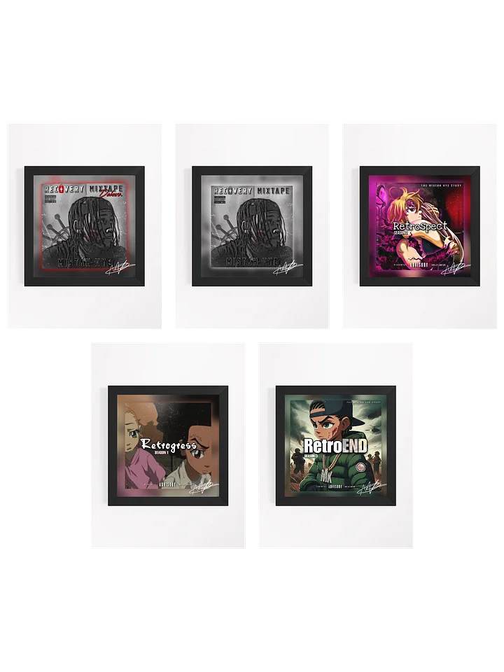 *Signed* All Mixtapes - Framed Artwork BUNDLE product image (1)