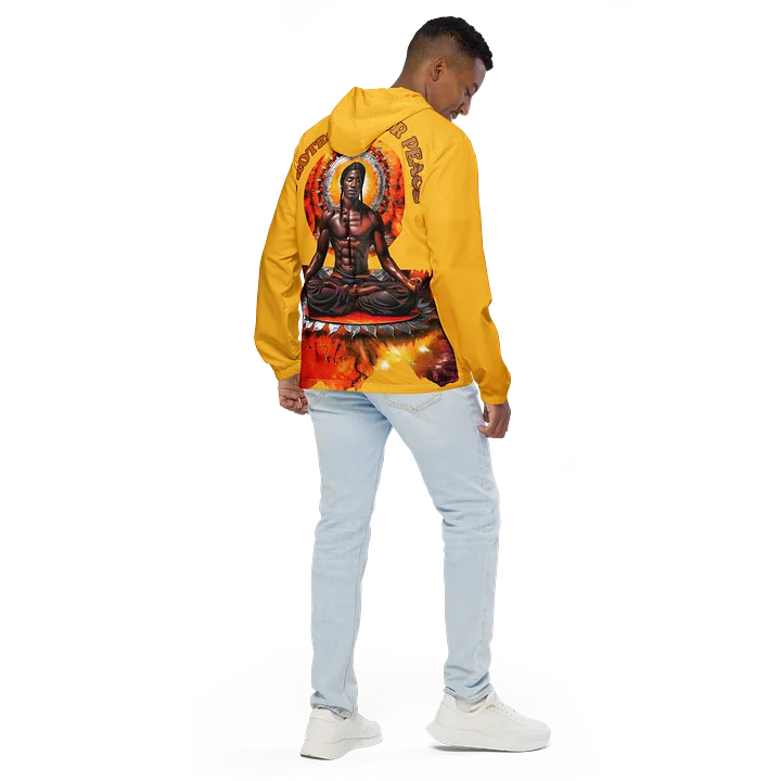 Gold Protect Your Peace Painted Windbreaker product image (1)