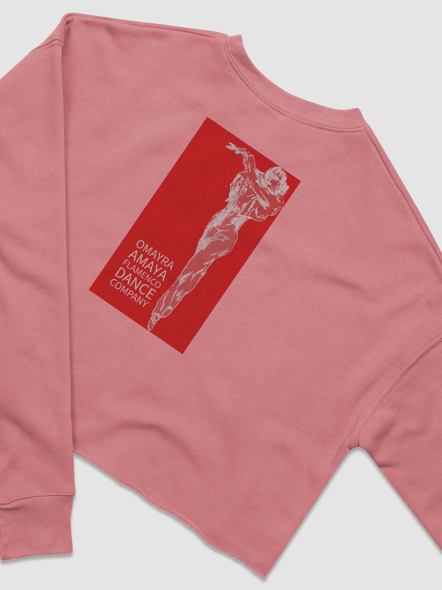 "Carmen" Studio cropped Long Sleeve Red / White product image (9)