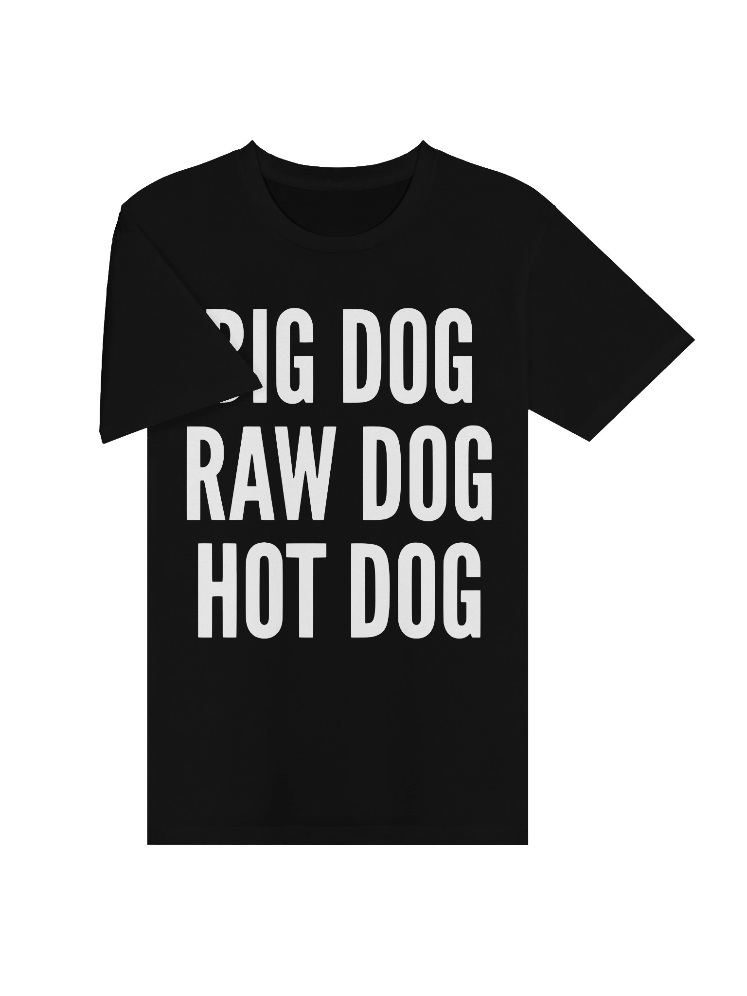 Big Dog Raw Dog Hot Dog T-Shirt | Funny Graphic Tee product image (3)