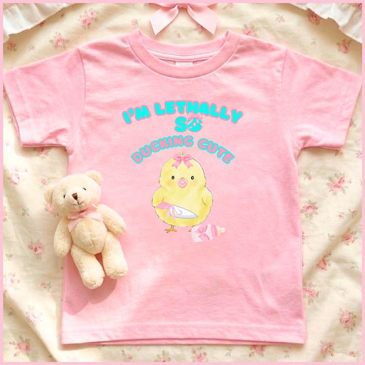I'M LETHALLY SO DUCKING CUTE🩷Super Soft🪽T-shirt🩷 product image (1)
