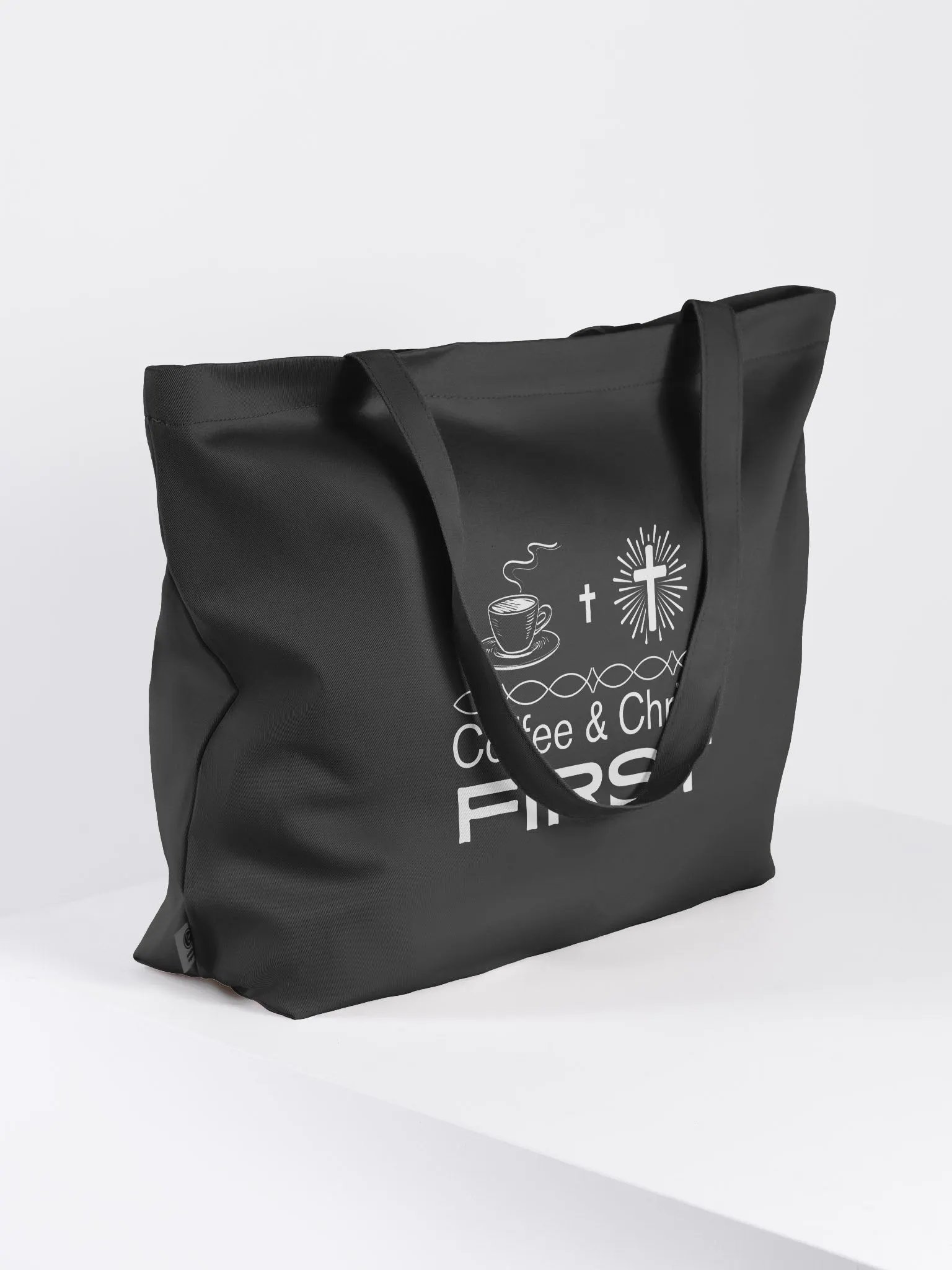 Coffee & Christ First Christian Faith Organic Tote Bag. product image (3)