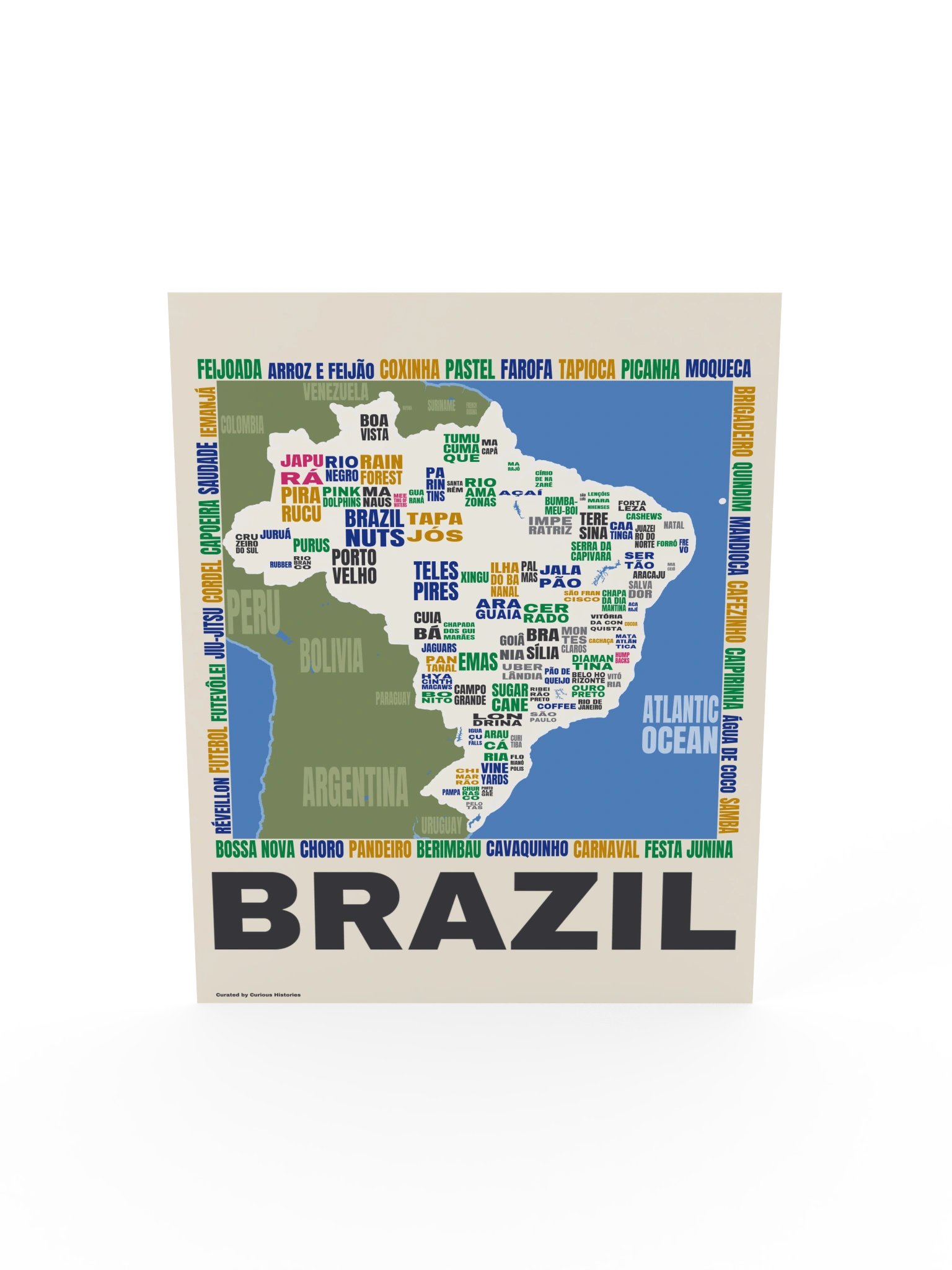 Brazil Word Map Print product image (6)
