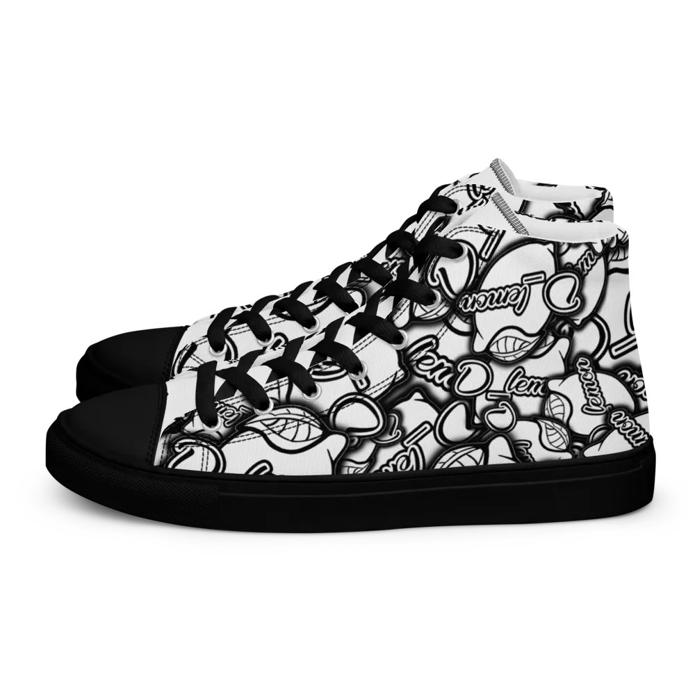 Black Sticker Pile Women's High Tops product image (2)