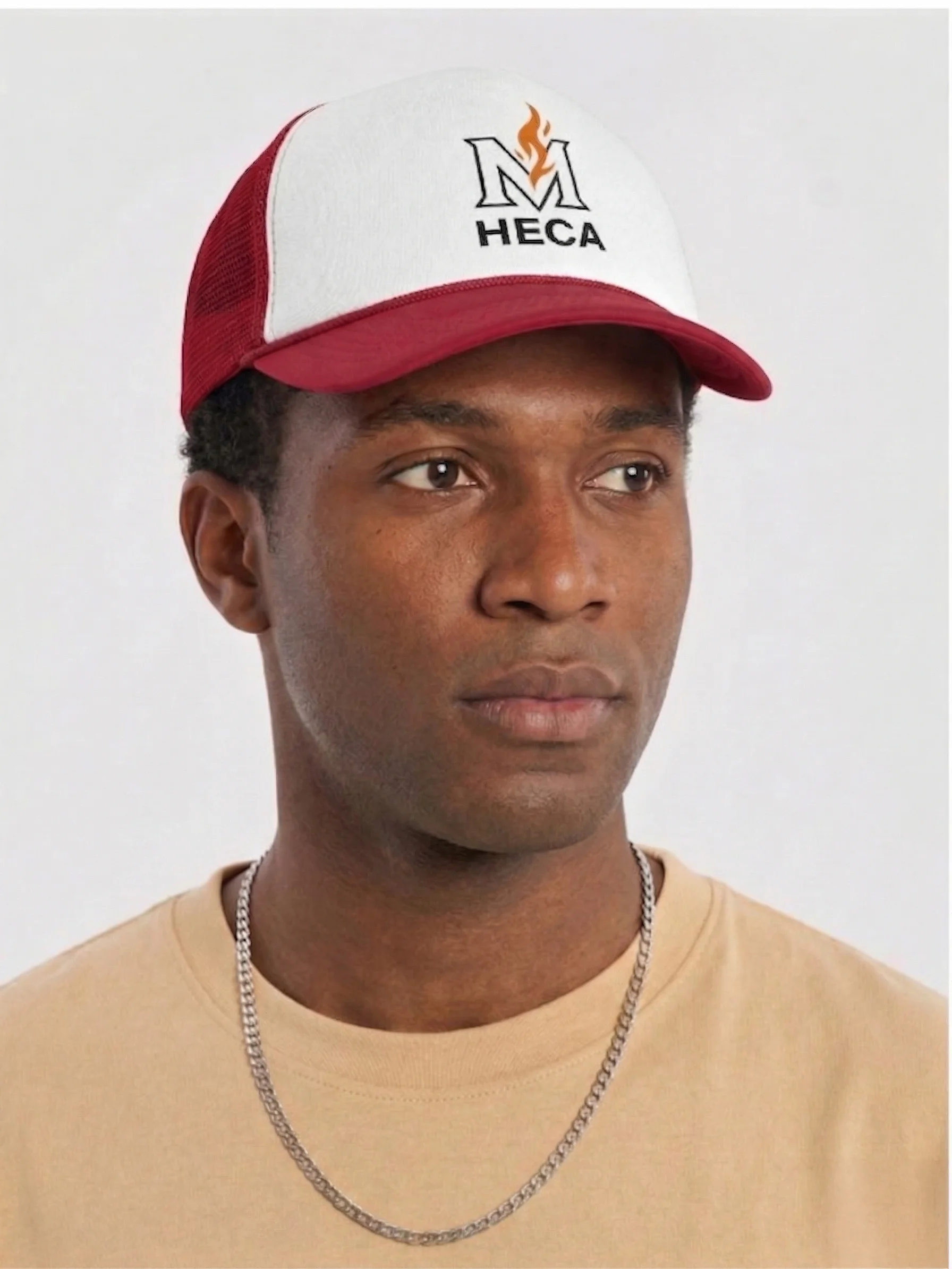 Flame Letter MV Snapback Hat product image (1)