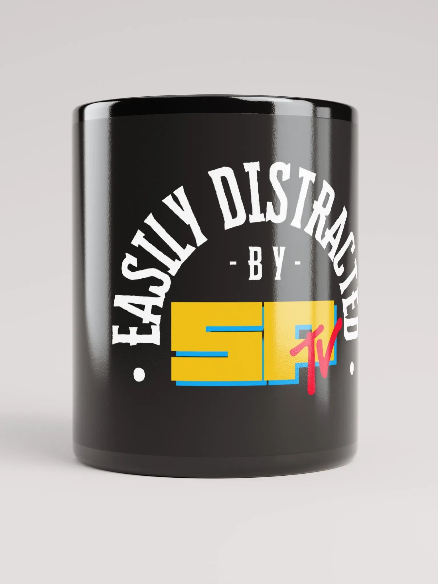 Distracted by SPTV Coffee Mug - Black product image (1)
