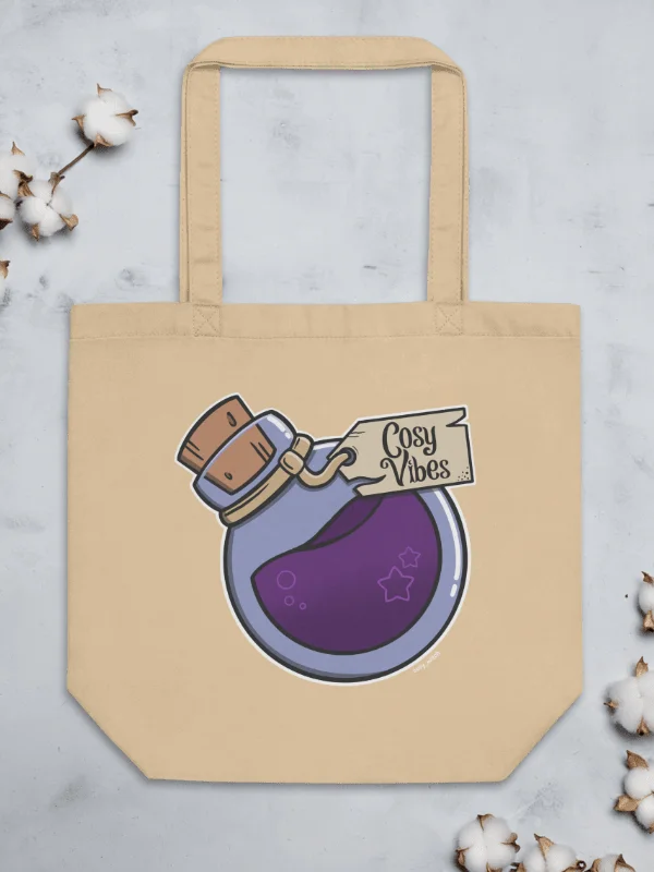 Cosy Vibes Potion Eco Cotton Tote Bag - Natural product image (3)