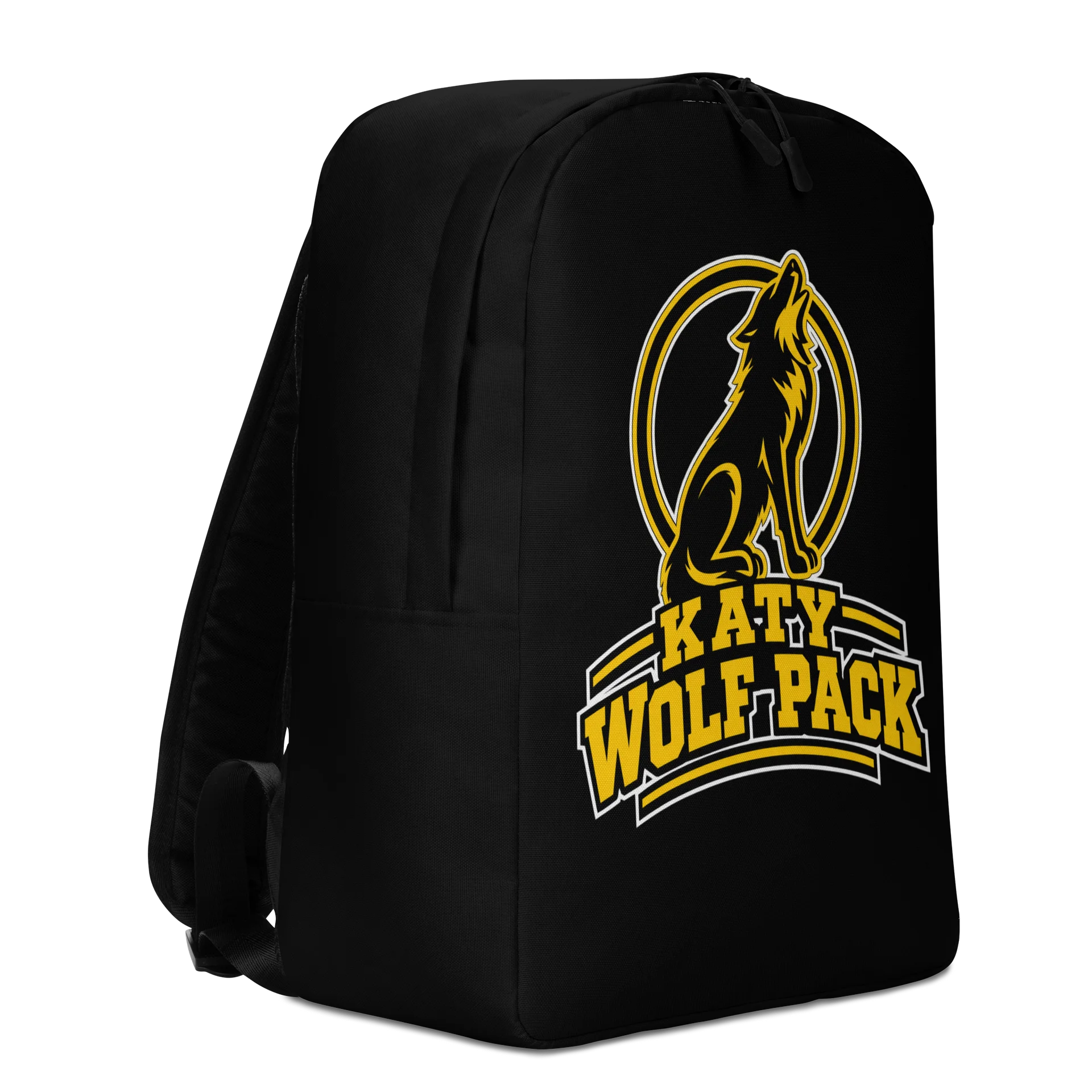 Katy Wolf Pack Howling Wolf Backpack-Solid Black product image (3)
