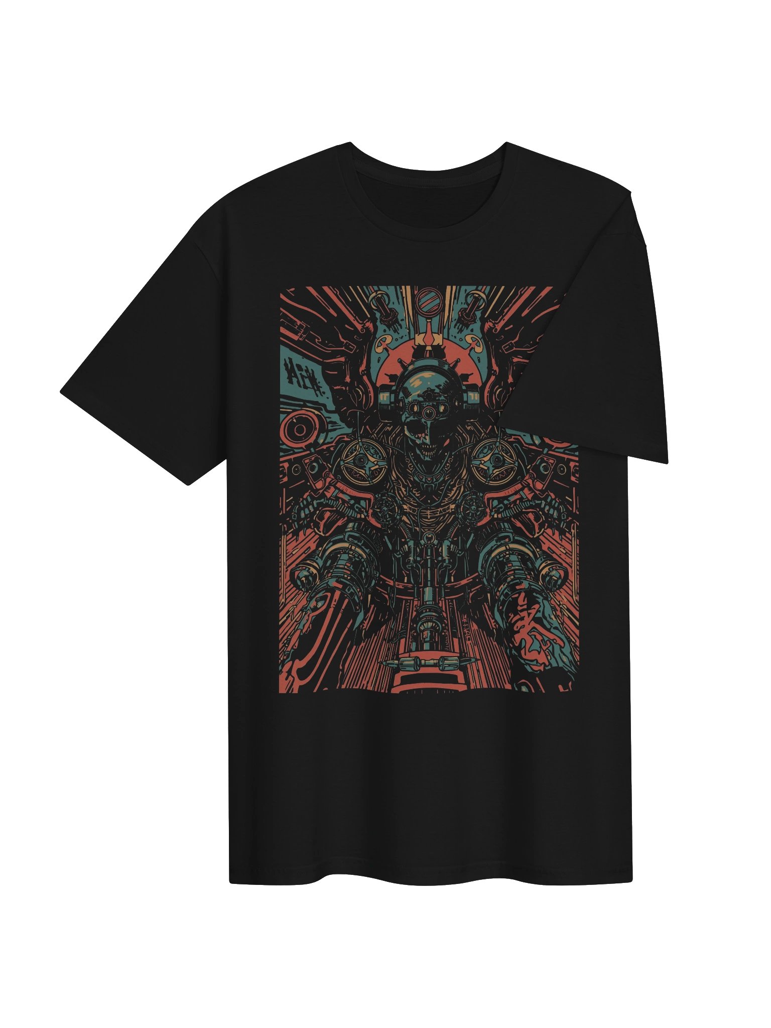 Cyber Mech Sentinel T-Shirt product image (7)