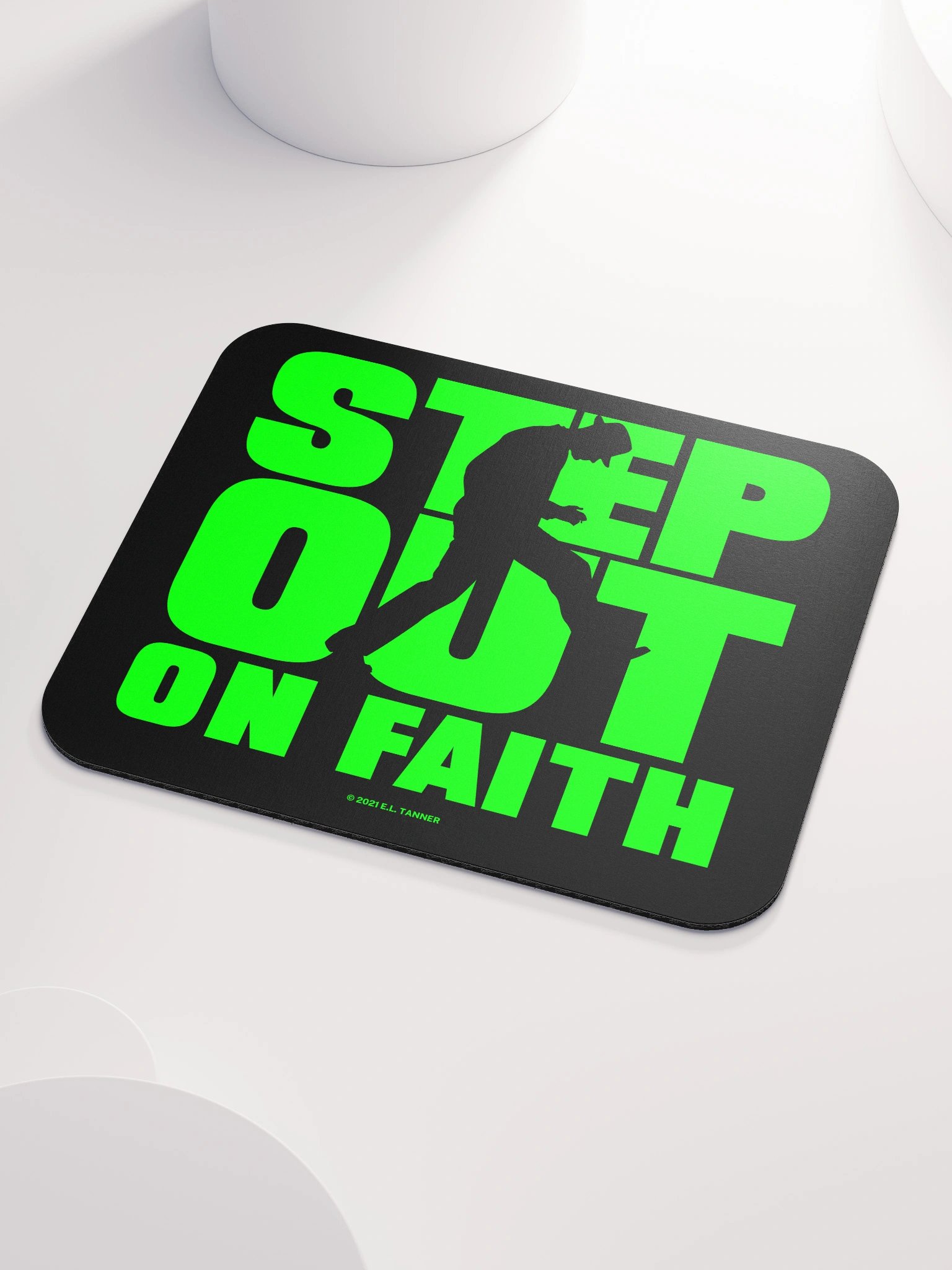 Step Out on Faith, Grn Mouse Pad product image (3)