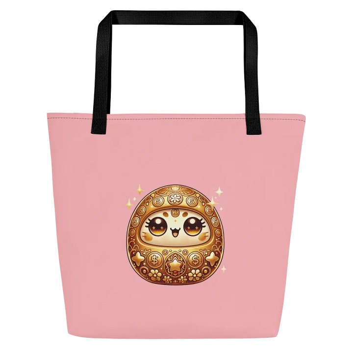 Golden Kawaii Daruma Dolls Tote Bag product image (1)