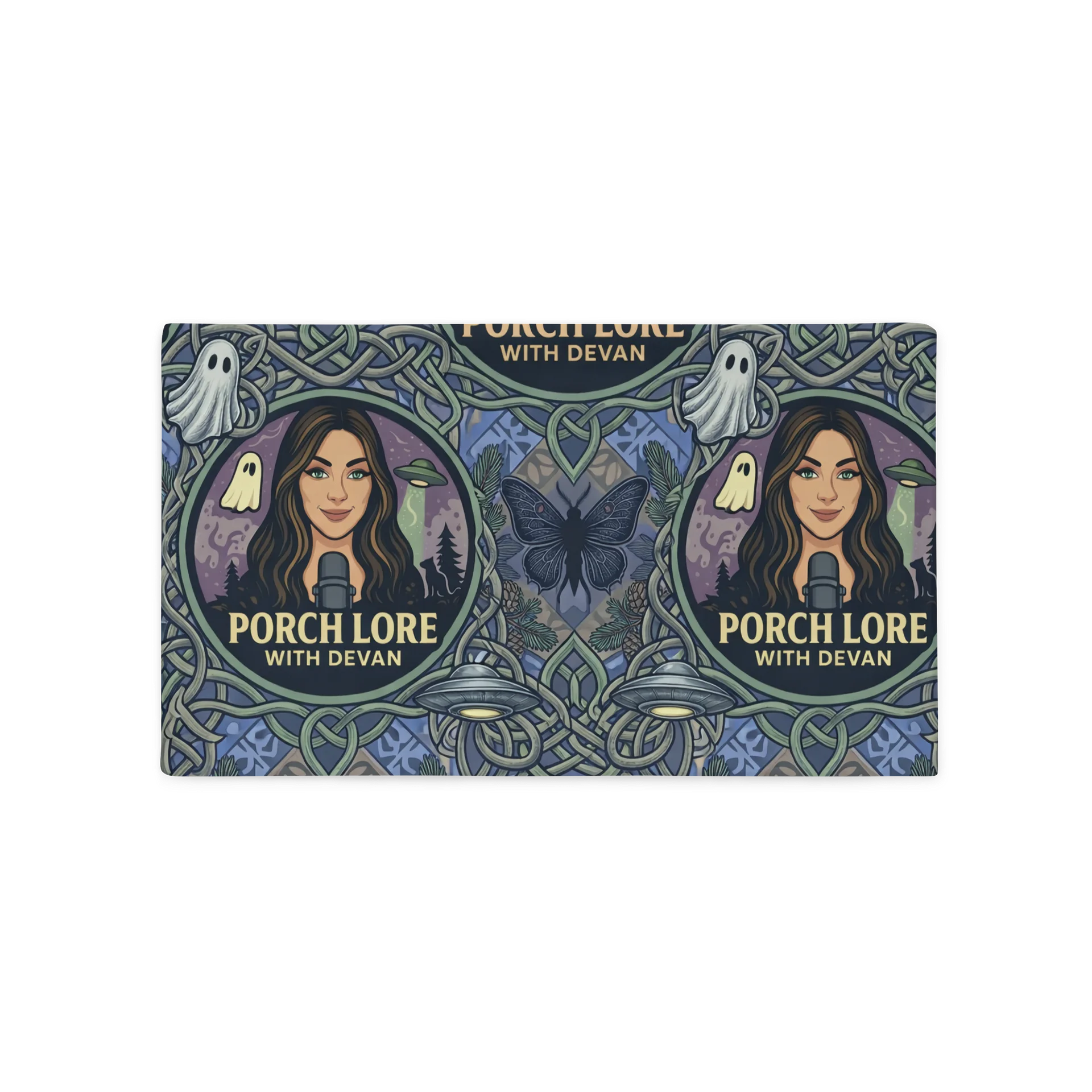PORCH LORE DEVAN PERIWINKLE MOTH PILLOW CASE product image (2)