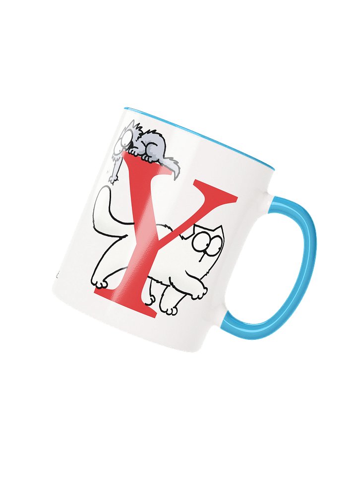 Cat Monogram Mug - Y product image (1)