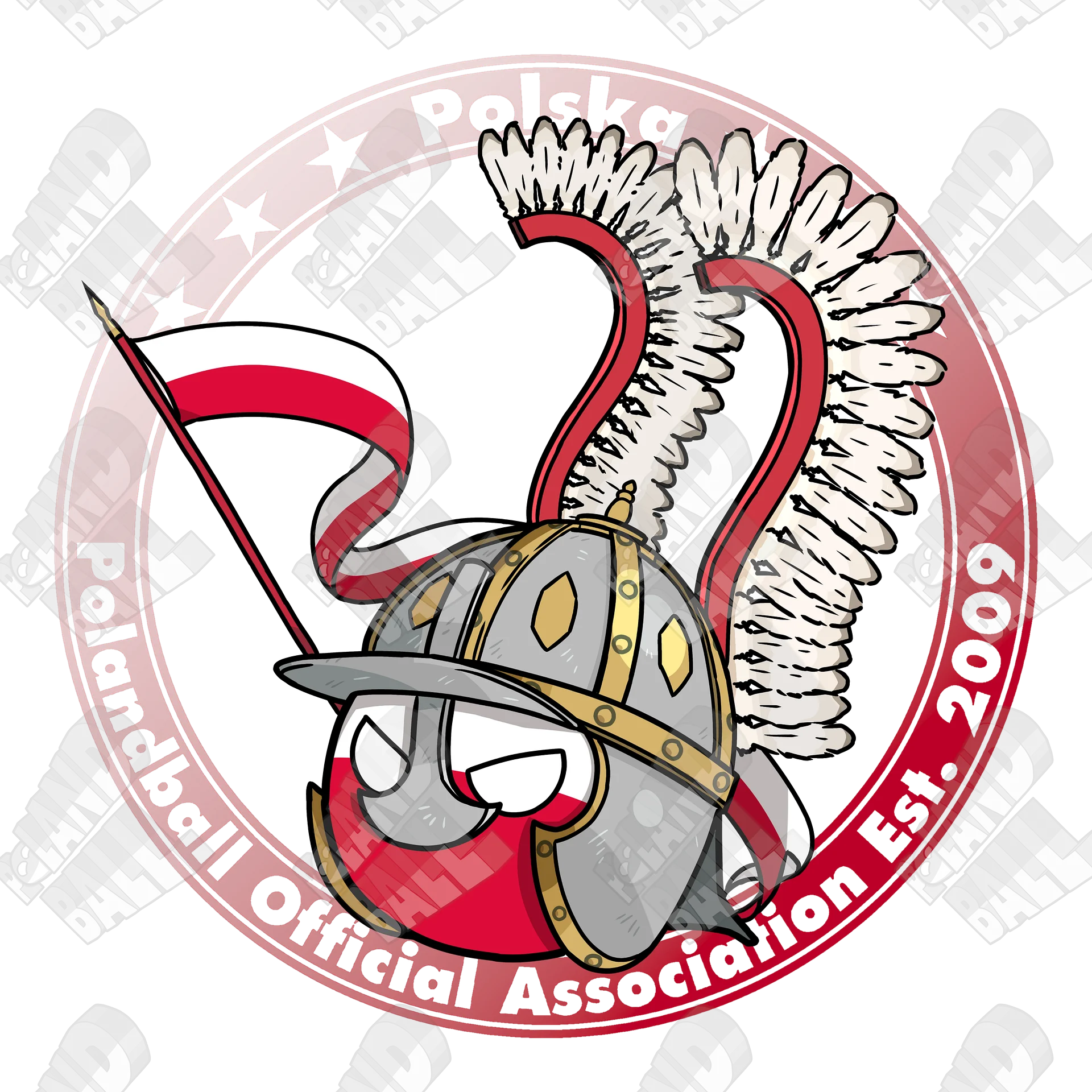 Polandball Official Association T-shirt - Poland A product image (4)