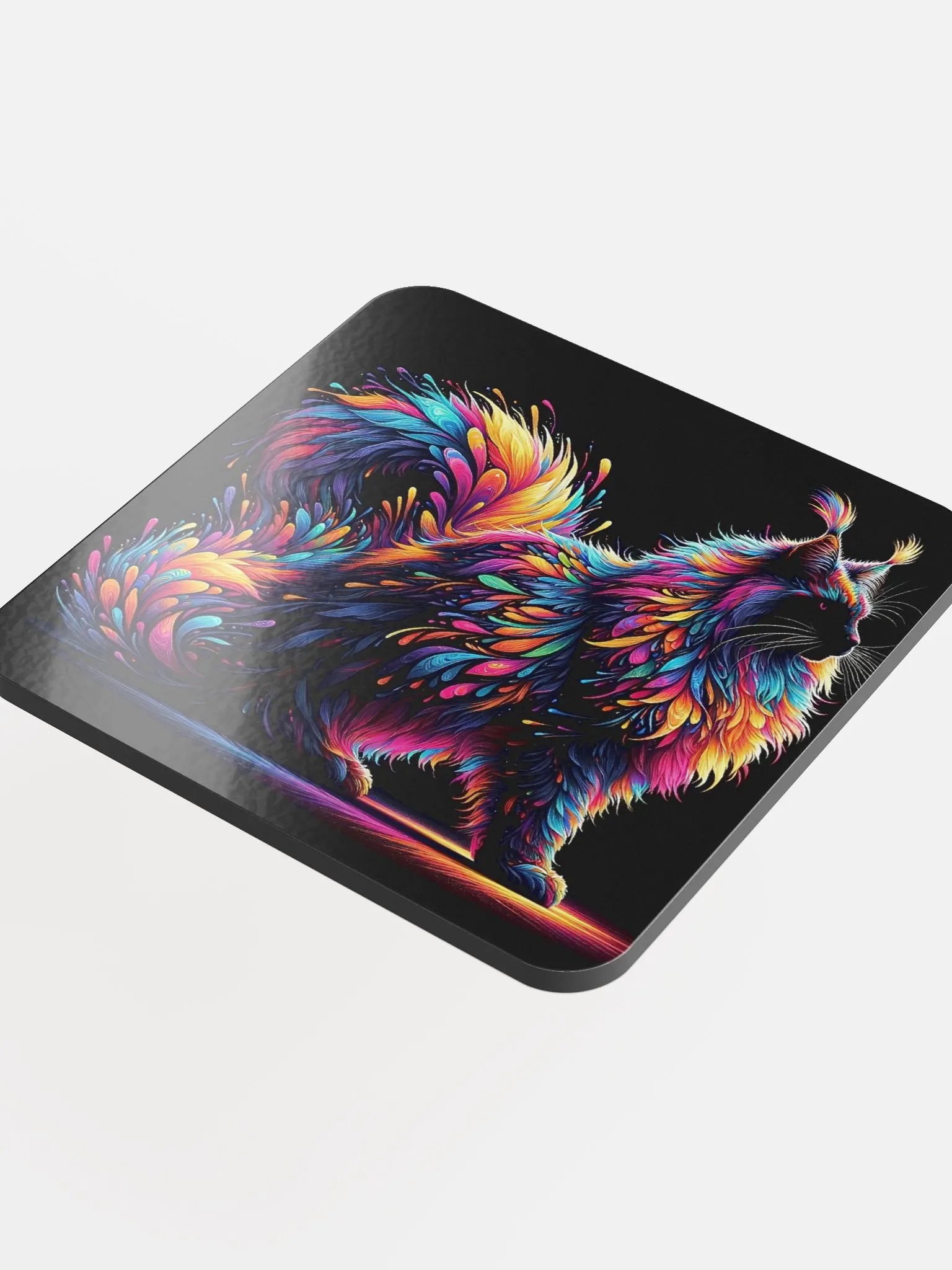 Glossed Cork Coaster: Maine Coon product image (4)