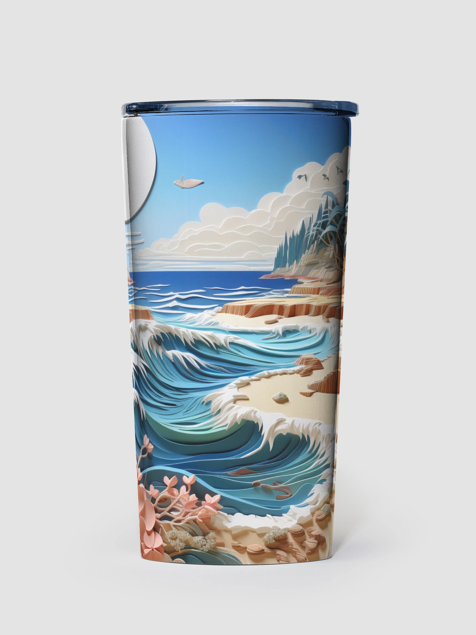 Tropical Paradise Stainless Steel Tumbler product image (1)