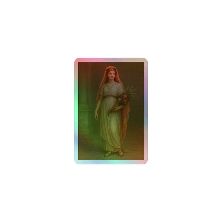 Goddess Fortuna Virgo (Virginalis) Holographic Sticker product image (1)