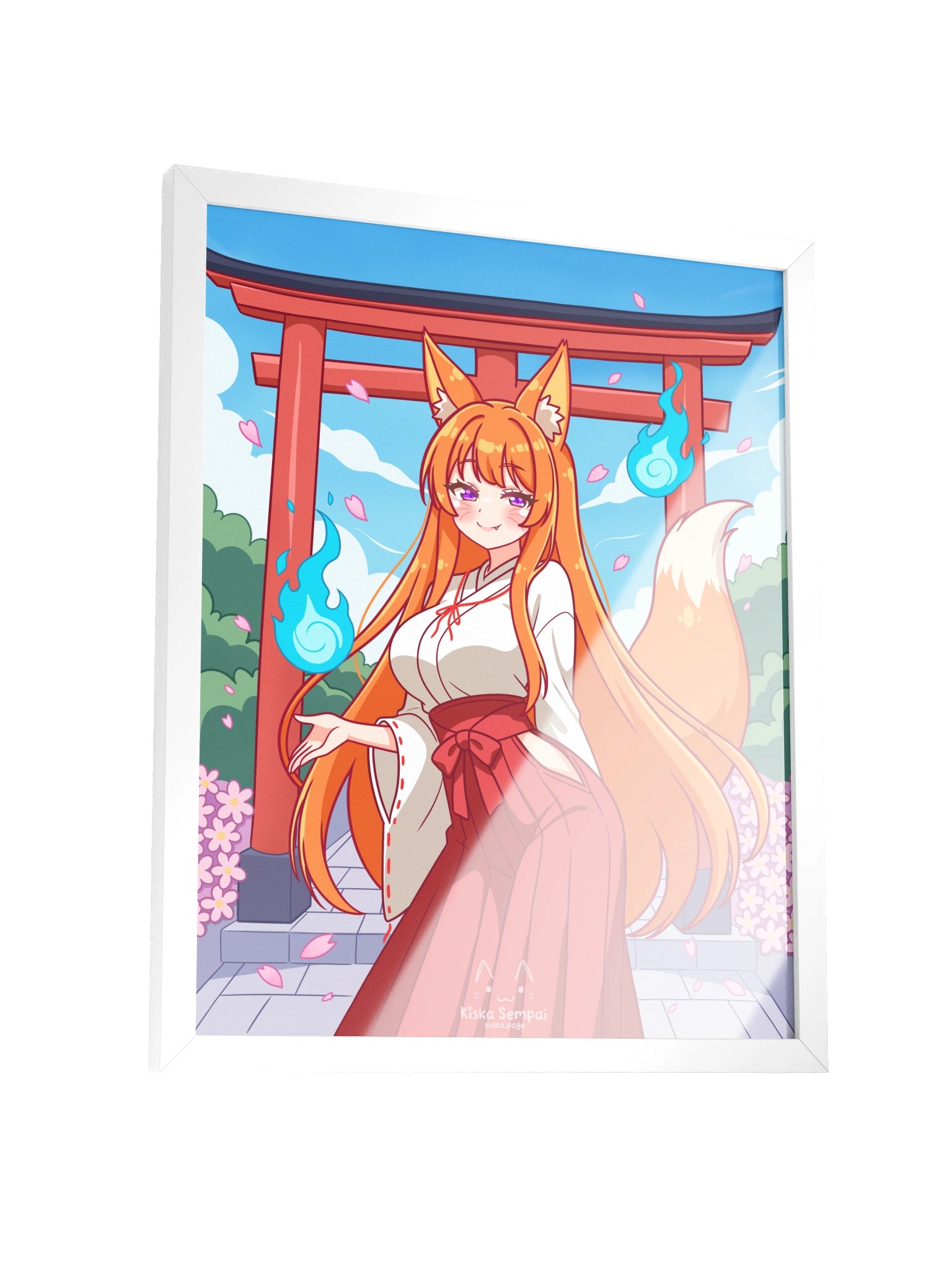 Shrine Maiden Konkon ☆ Framed Wall Art product image (1)