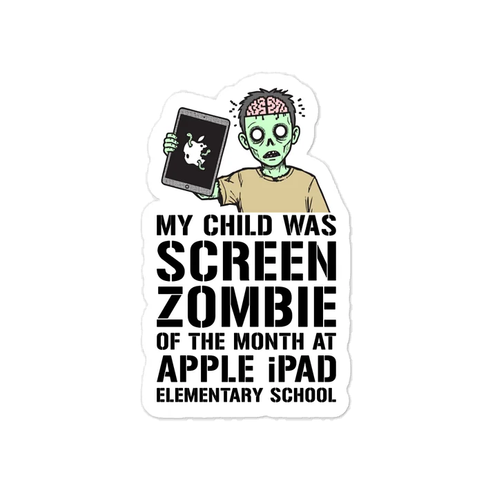 iPad Screen Zombie Vinyl Sticker product image (1)