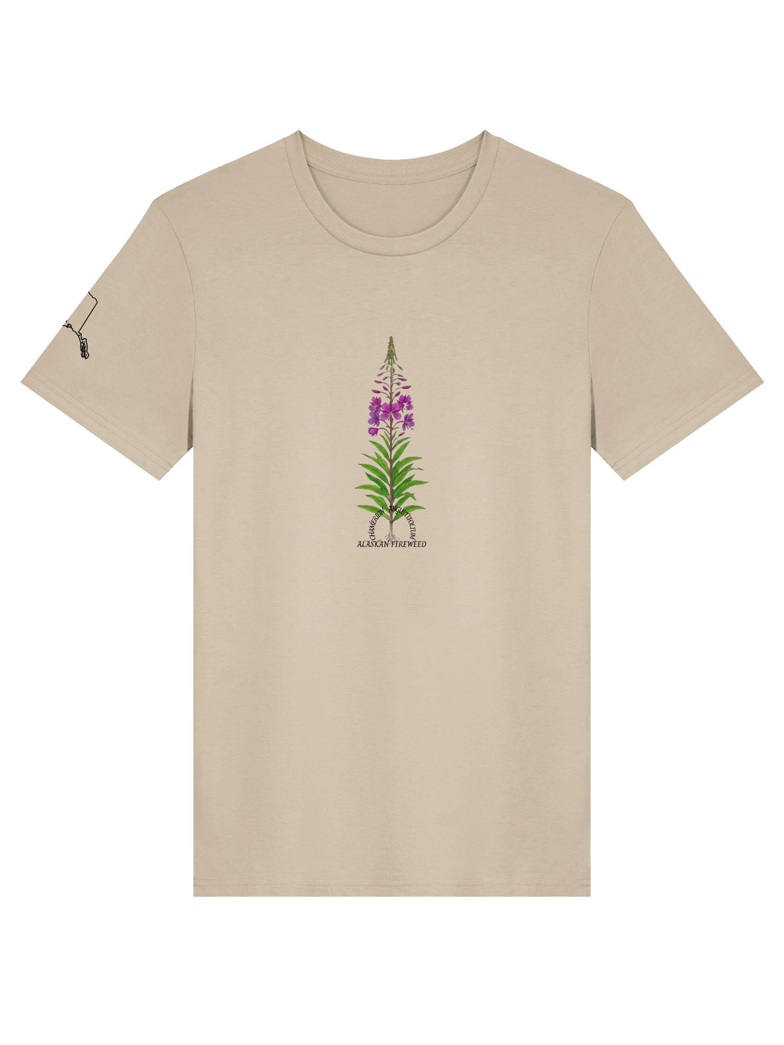 DELUXE "ALASKAN FIREWEED" ORGANIC COTTON TEE product image (1)