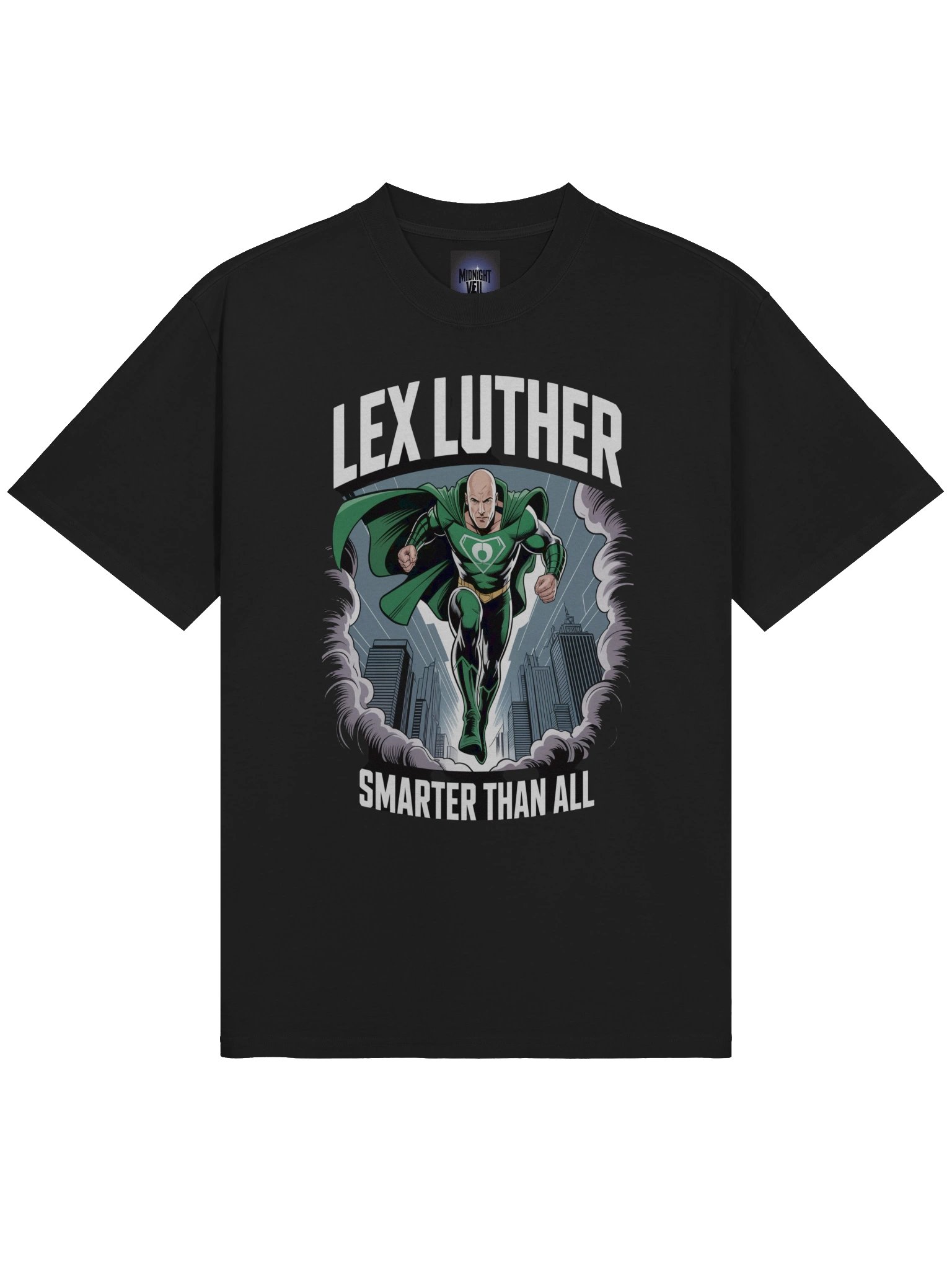 Lex Luthor's Emerald Supremacy Surge – Premium Oversized Faded T-Shirt product image (5)