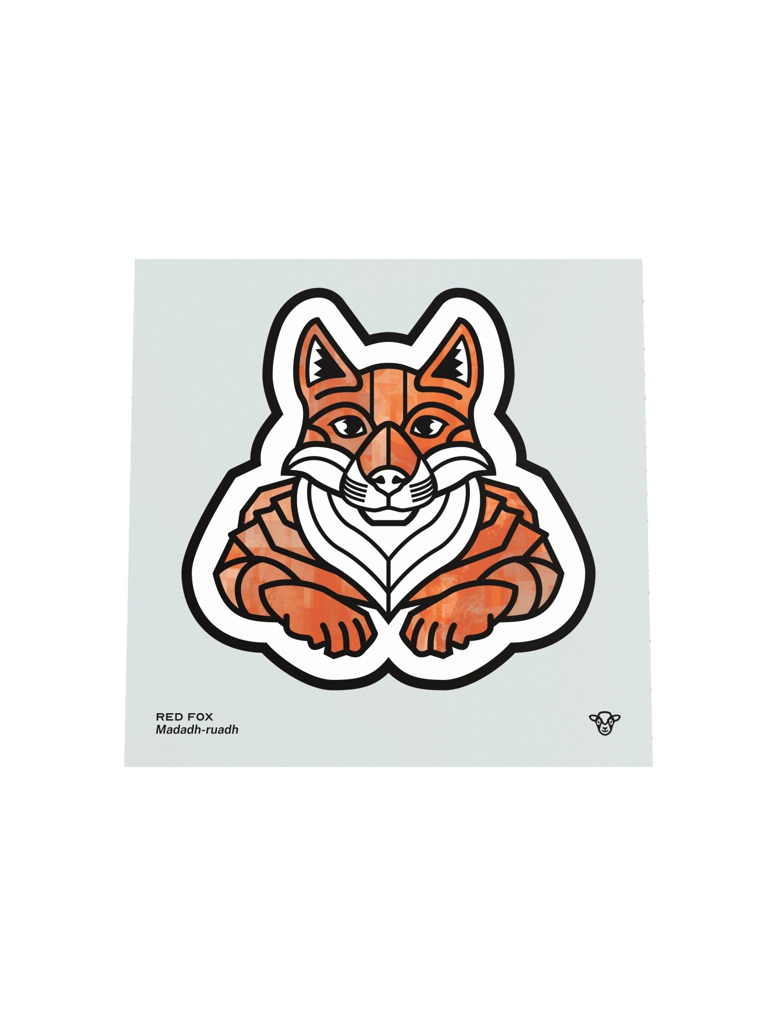 Red Fox Matte Square Print product image (4)