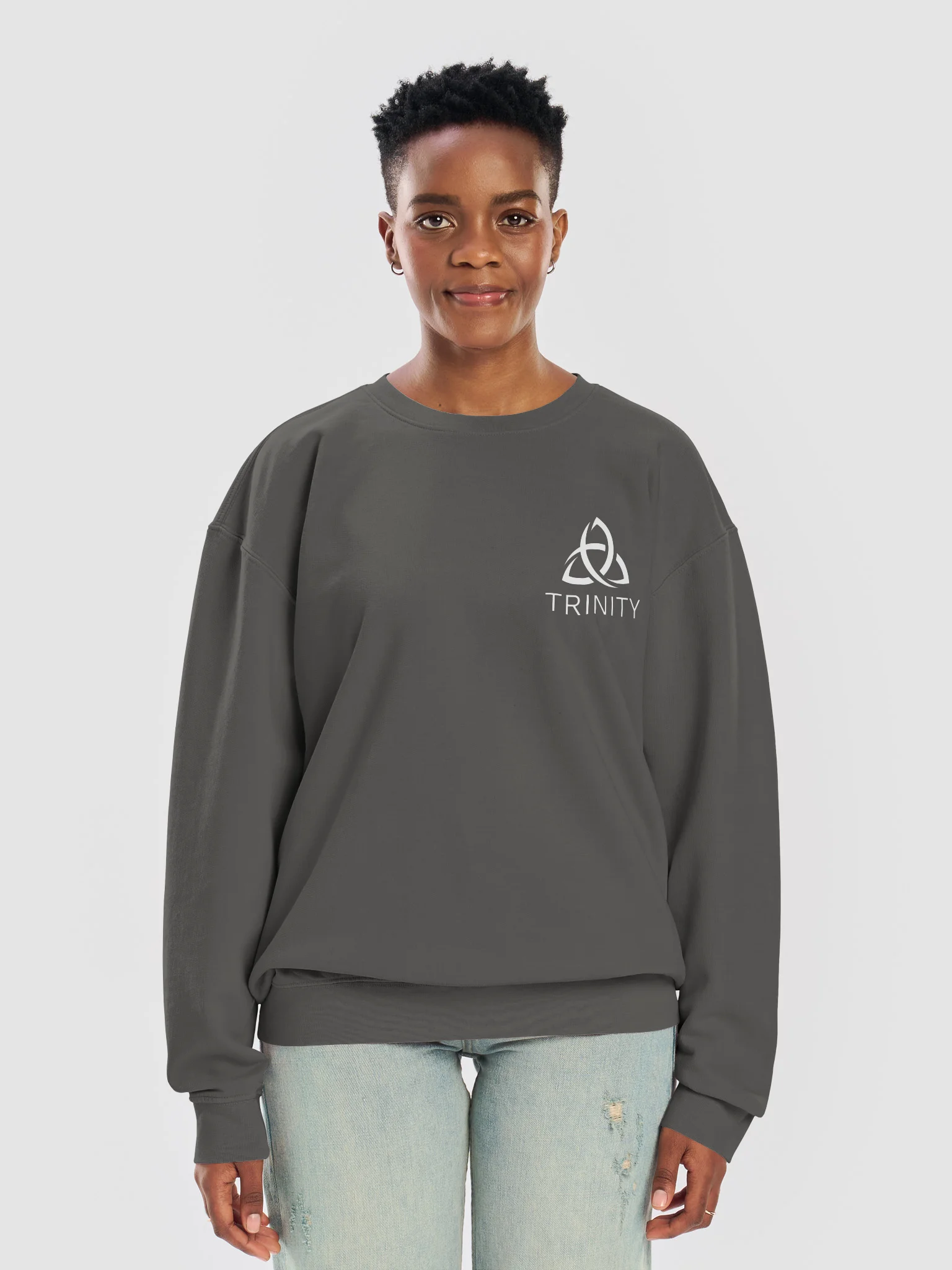 100% Cotton Sweatshirt (white logo) product image (9)