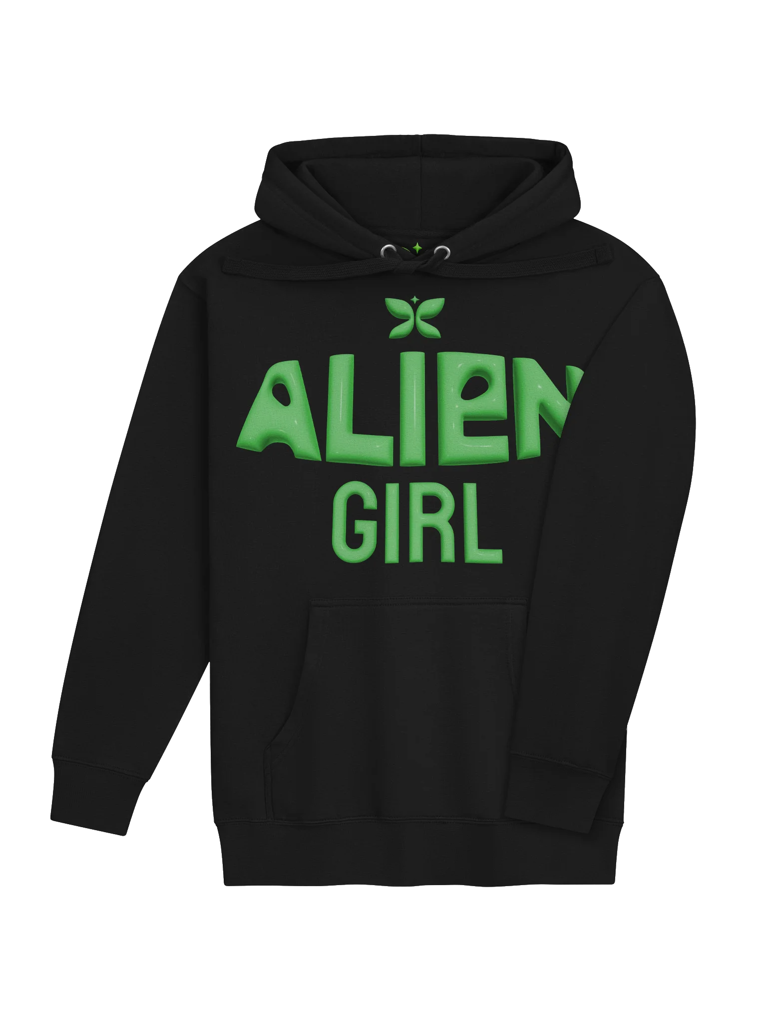 Alien Girl Green Gothic Hoodie product image (4)