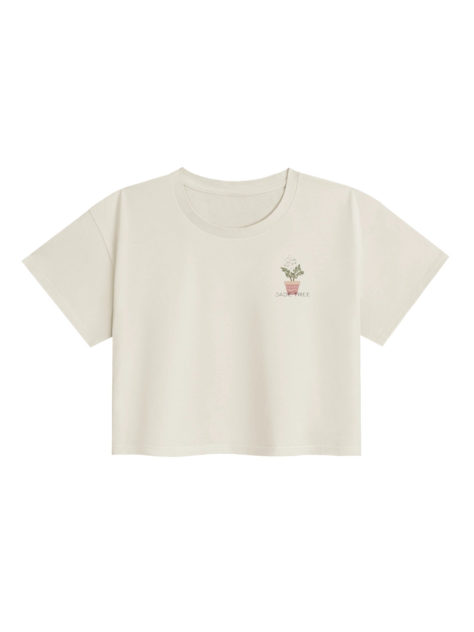 Crop Top With Succulent With Music Notes Logo product image (1)
