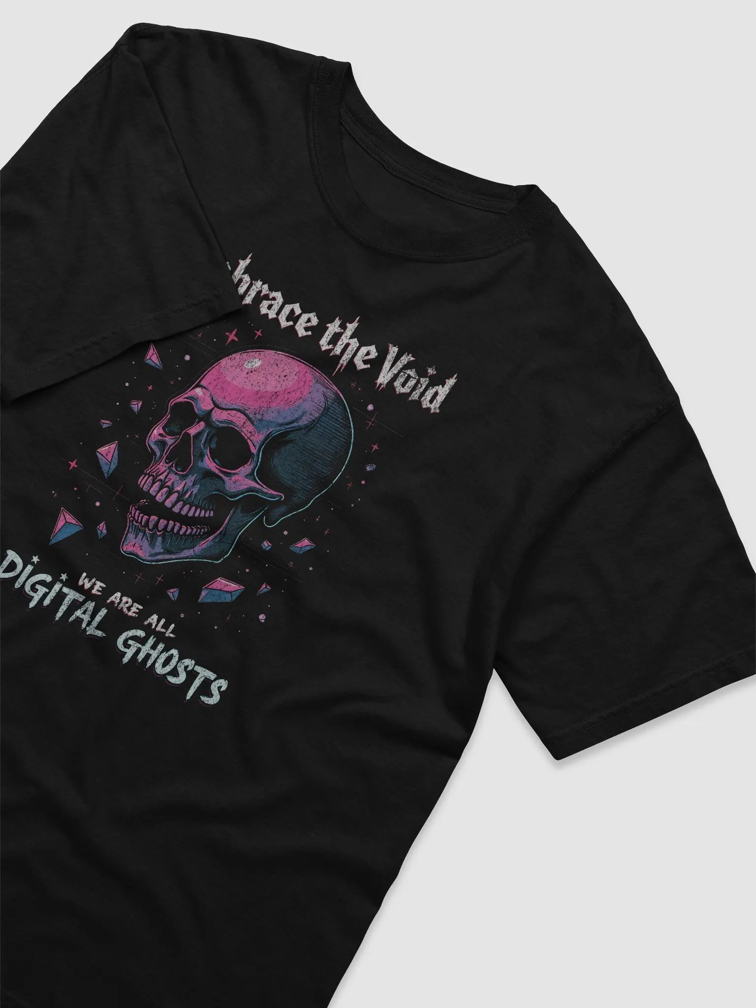 Embrace the Void - We Are All Digital Ghosts Skull product image (3)