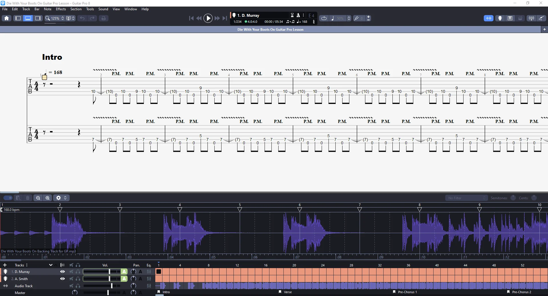 Die With Your Boots On | PDF Tab + Guitar Pro | Iron Maiden product image (3)