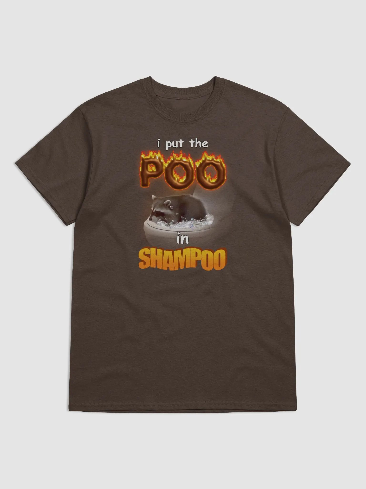 I put the poo in shampoo raccoon T-shirt product image (1)