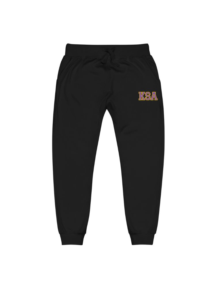 KSA Embroidered Sweatpants (Black) product image (1)