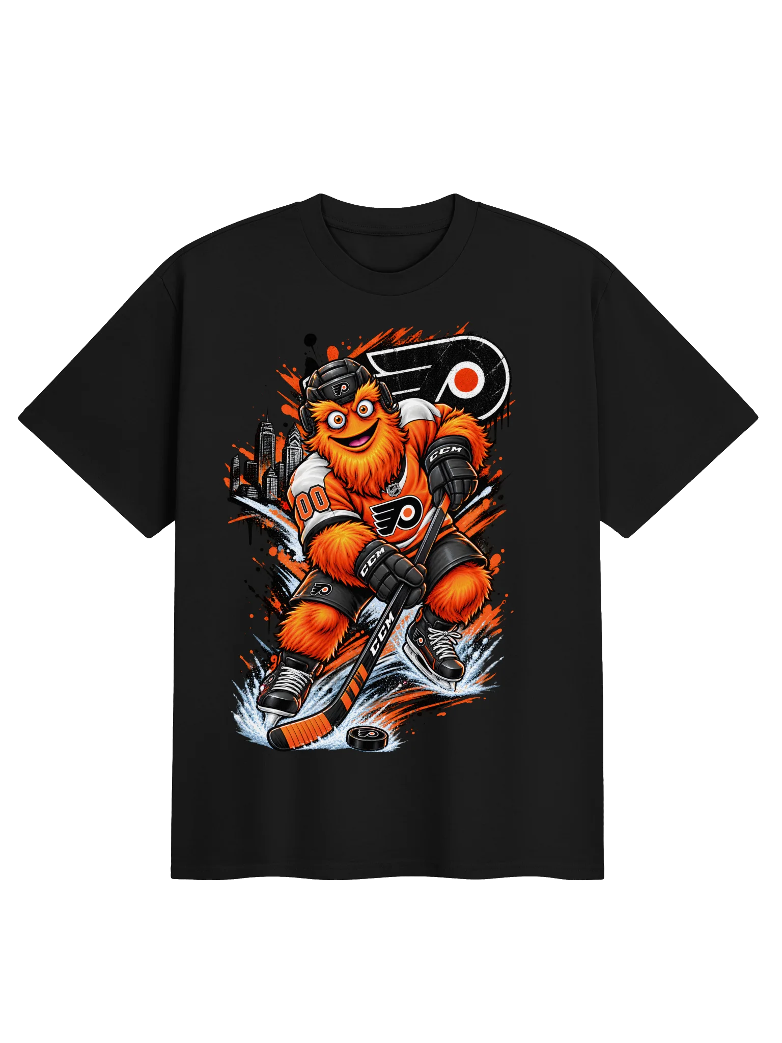 Flyers Mascot Hockey Splash Tee product image (1)