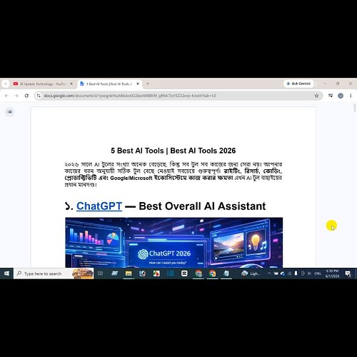 5 Best AI Tools 2026 | Top AI Tools That Will Save You Hours Every Day [01]

AI (Artificial Intelligence) Bangla Tutorial

ht...