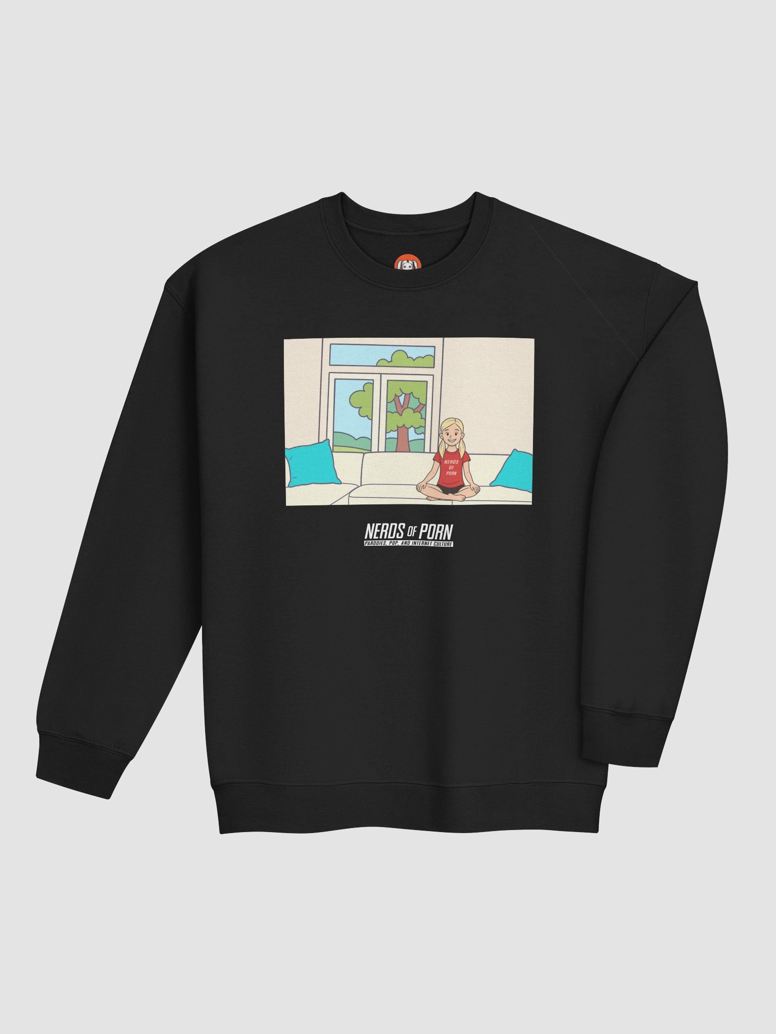 Casting Couch P*rn Meme Sweater (black) product image (4)