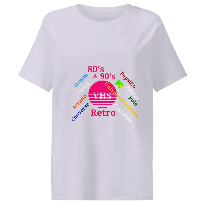 Retro Vibes Organic Cotton Tee product image (1)