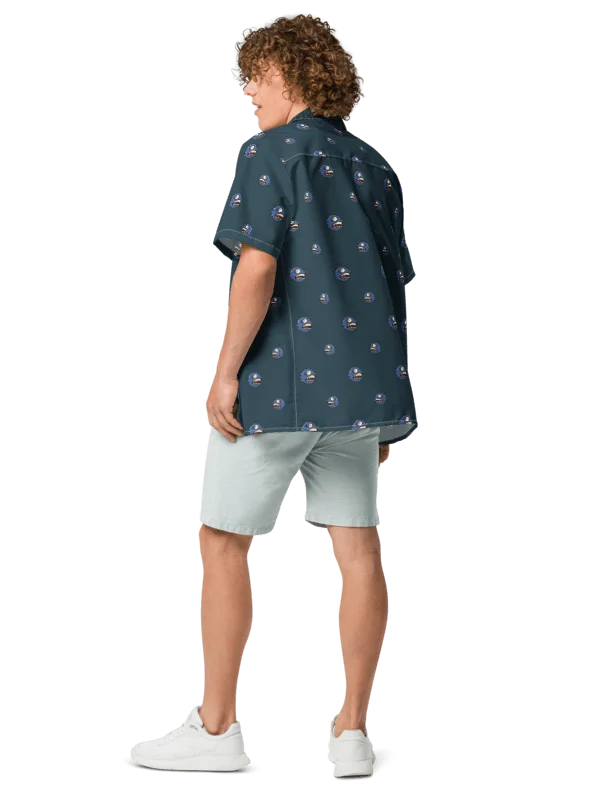 Curse of the Chomp Hawaiian Shirt - Deep Slate product image (4)