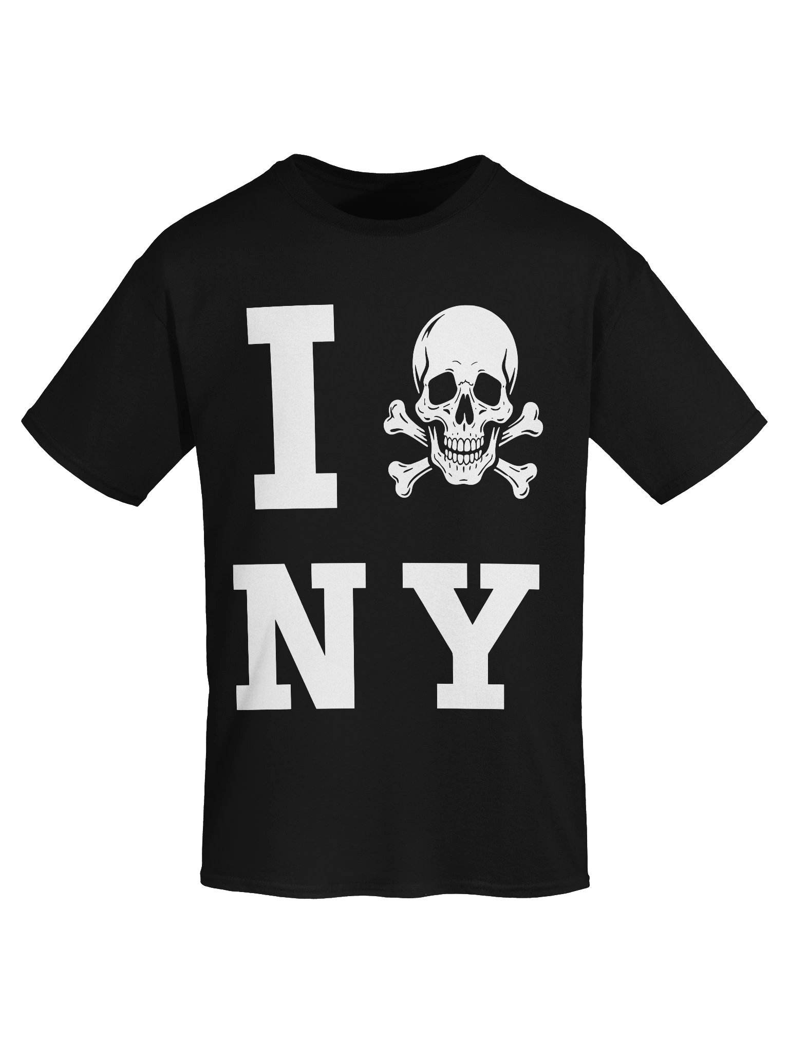 I Hate NY Skull Graphic Tee product image (5)
