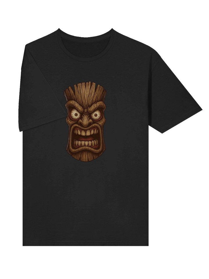 Intense Expression Tiki Wooden Mask T-Shirt product image (2)